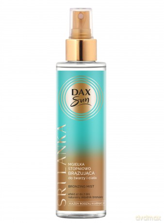 Dax Sun Mgiełka stopniowo brązująca do twarzy i ciała SRI LANKA - każdy rodzaj karnacji 200 ml