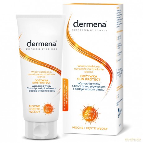 Dermena Sun Protect Odżywka do włosów osłabionych,narażonych na działanie słońca 200 ml