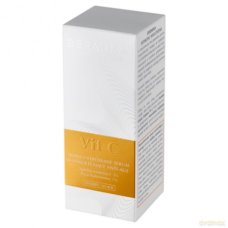 Dermika Esthetic Solutions Vit C Skoncentrowane Serum rozświetlające Anti-Age na dzień i noc 30 ml