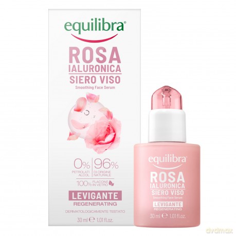 Equilibra Rosa Różane Serum wygładzające z kwasem hialuronowym 30 ml