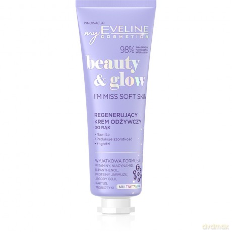 Eveline Beauty & Glow Regenerujący Krem odżywczy do rąk I`m Miss Soft Skin 50 ml