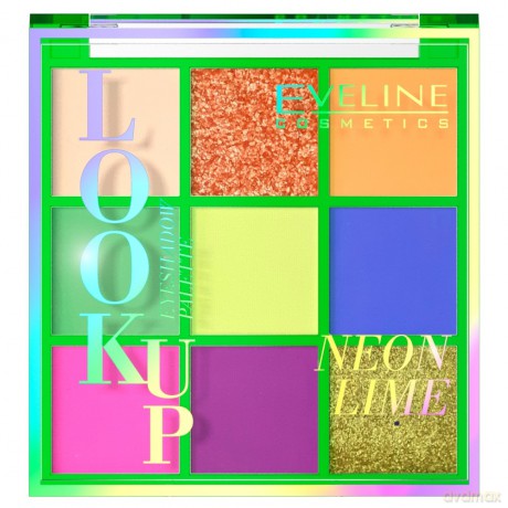 Eveline Look Up Paletka cieni do powiek (9) Neon Lime 1 szt