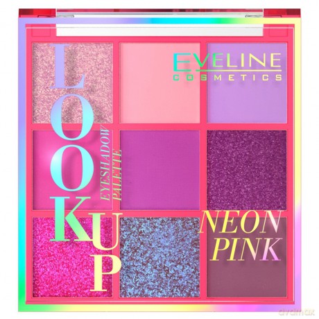 Eveline Look Up Paletka cieni do powiek (9) Neon Pink 1 szt