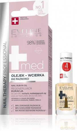Eveline Nail Therapy Professional Med+ Olejek-wcierka do paznokci 12ml