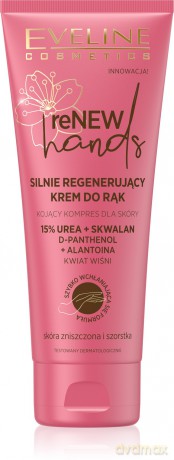 Eveline Renew Hands Silnie Regenerujący Krem do rąk Kwiat Wiśni do skóry szorstkiej i zniszczonej 75ml