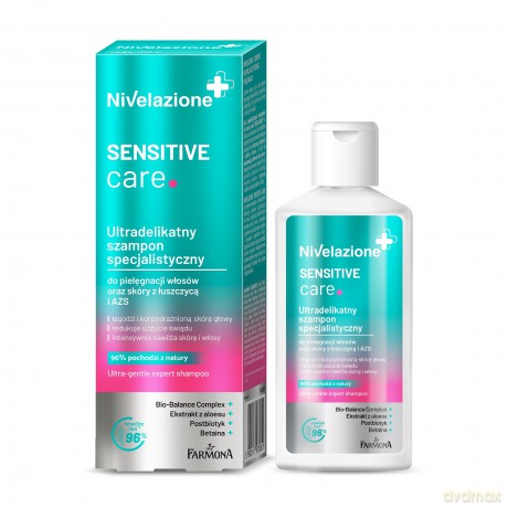 Farmona Nivelazione+ Ultradelikatny Szampon specjalistyczny Sensitive Care do włosów i skóry z łuszczycą i AZS 100 ml