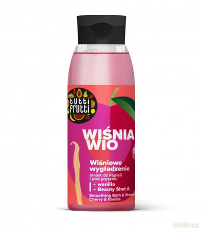 Farmona Tutti Frutti Wiśnia Wio Olejek do kąpieli i pod prysznic Wiśniowe Wygładzenie 400 ml