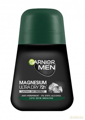 Garnier Men Dezodorant roll-on Magnesium Ultra Dry 72h - Lasting Dry Protect 50 ml