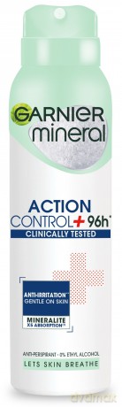 Garnier Mineral Dezodorant spray Action Control + Clinically Tested 96h 150 ml