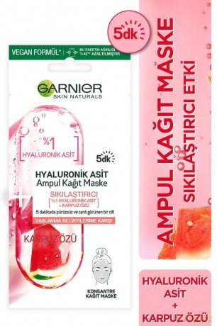 Garnier Skin Naturals Ampułka ujędrniająca w masce na tkaninie z 1% kwasem hialuronowym 15g