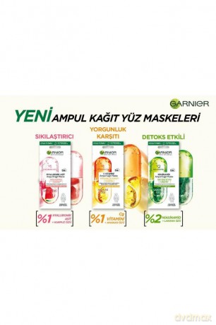 Garnier Skin Naturals Ampułka ujędrniająca w masce na tkaninie z 1% kwasem hialuronowym 15g