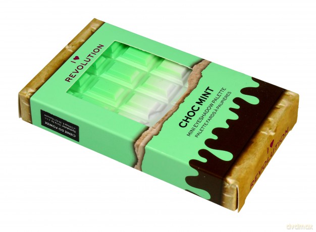 I Heart Revolution Chocolate Mini Paletka cieni do powiek (8) Choc Mint 2.7g