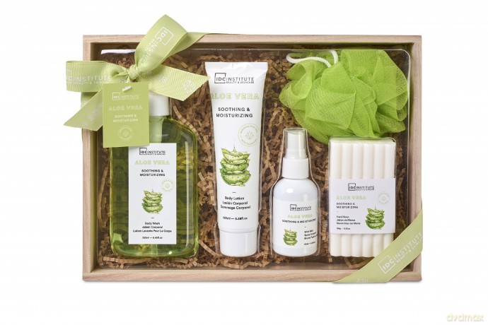 IDC INSTITUTE Aloe Vera Zestaw prezentowy Body (5 elementów) 1op.