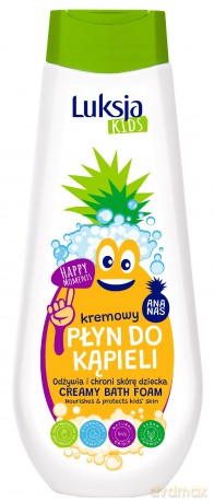 Luksja Kids Kremowy Płyn do kąpieli dla dzieci - Ananas 750 ml