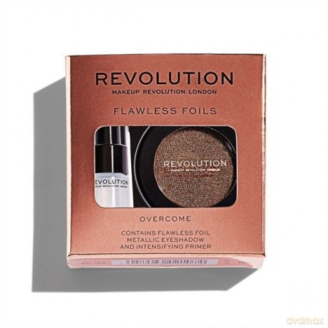Makeup Revolution Flawless Foils Cień do powiek metaliczny+baza Effet Aluminium 1op.