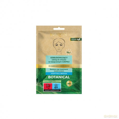 Marion Botanical Zabieg odbudowujący do włosów w nasączonym czepku Keratyna&Brzoza 35ml
