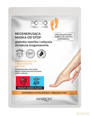 Marion Podo Daily Care Regenerująca Maska do stóp - nasączone skarpetki 1 para
