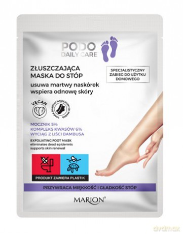 Marion Podo Daily Care Złuszczająca Maska do stóp - nasączone skarpetki 1 para