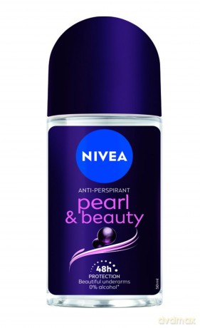 Nivea Dezodorant PEARL&BEAUTY BLACK roll-on damski 50 ml
