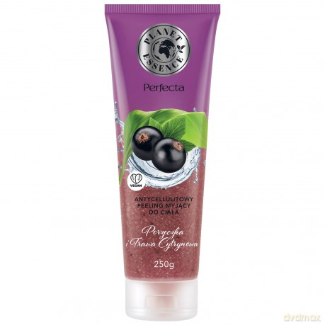 Perfecta Planet Essence Antycellulitowy Peeling myjący do ciała - Porzeczka i Trawa Cytrynowa 250g