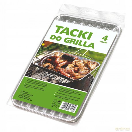 Sarantis Jan Niezbędny Grosik Tacki do grilla (duże) 1op-4 szt