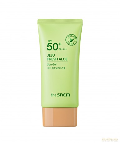 The SAEM Jeju Fresh Aloe Krem-żel przeciwsłoneczny SPF50+ 50g