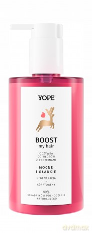 YOPE Boost My Hair Regenerująca Odżywka do włosów zniszczonych z proteinami 300 ml