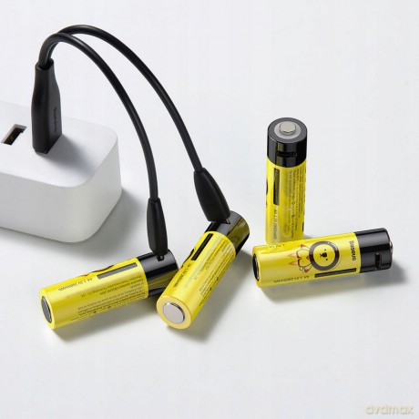 Baseus AA Rechargeable Baterie akumulatorki 4x AA Micro USB 1920mAh
