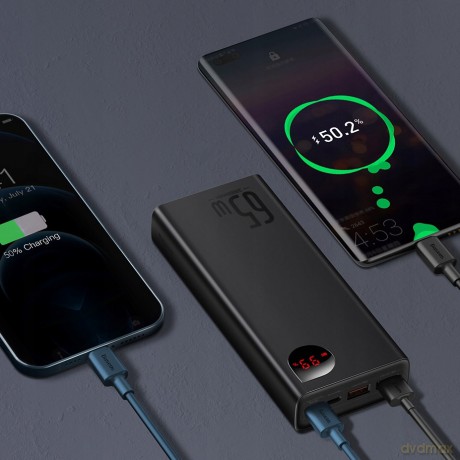 Baseus Adaman 65W Power Bank USB USB-C 65W Quick Charge 4.0 Power Delivery 20W Huawei SCP 5A
