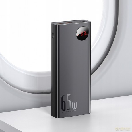 Baseus Adaman 65W Power Bank USB USB-C 65W Quick Charge 4.0 Power Delivery 20W Huawei SCP 5A