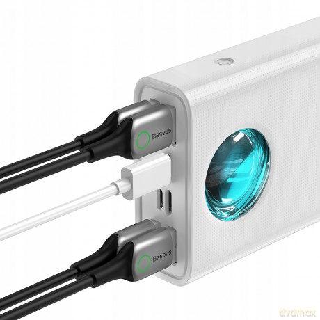 Baseus Ambilight 65W Power Bank 30000mAh 5x USB Power Delivery Quick Charge 3.0 Huawei Super Charge 5A