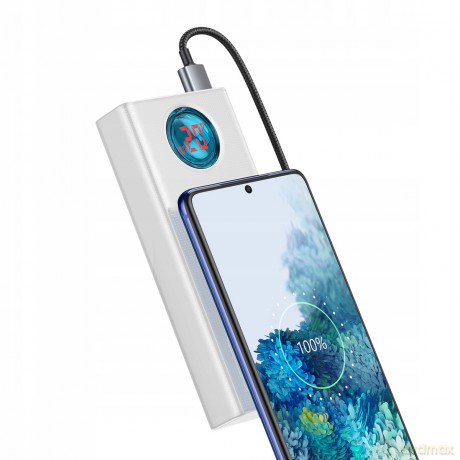 Baseus Ambilight 65W Power Bank 30000mAh 5x USB Power Delivery Quick Charge 3.0 Huawei Super Charge 5A