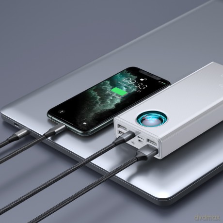 Baseus Ambilight 65W Power Bank 30000mAh 5x USB Power Delivery Quick Charge 3.0 Huawei Super Charge 5A