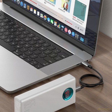 Baseus Ambilight 65W Power Bank 30000mAh 5x USB Power Delivery Quick Charge 3.0 Huawei Super Charge 5A