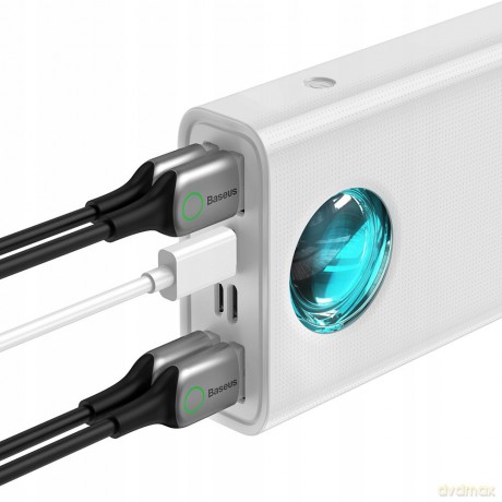 Baseus Ambilight 65W Power Bank 30000mAh 5x USB Power Delivery Quick Charge 3.0 Huawei Super Charge 5A