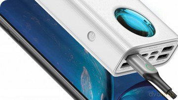 Baseus Ambilight 65W Power Bank 30000mAh 5x USB Power Delivery Quick Charge 3.0 Huawei Super Charge 5A