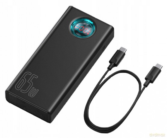 Baseus Ambilight 65W Power Bank 30000mAh 5x USB Power Delivery Quick Charge 3.0 Huawei Super Charge 5A