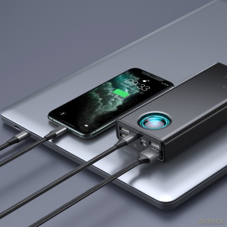 Baseus Ambilight 65W Power Bank 30000mAh 5x USB Power Delivery Quick Charge 3.0 Huawei Super Charge 5A