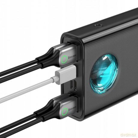 Baseus Ambilight 65W Power Bank 30000mAh 5x USB Power Delivery Quick Charge 3.0 Huawei Super Charge 5A