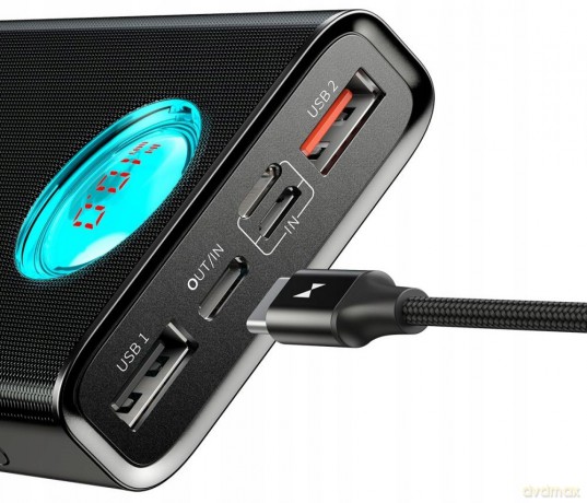 Baseus Amblight Power Bank 3xUSB USB-C Power Delivery 3.0 Quick Charge 3.0 20000mAh LCD