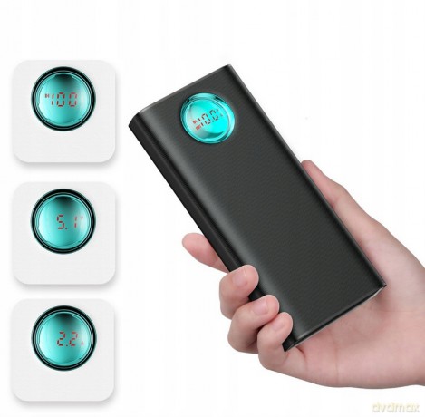 Baseus Amblight Power Bank 3xUSB USB-C Power Delivery 3.0 Quick Charge 3.0 20000mAh LCD