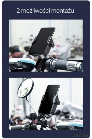 Baseus Armor Motorcycle Holder Uchwyt do telefonu na rower motor skuter regulowany
