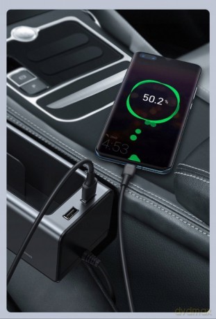 Baseus Armrest Console Uchwyt organizer samochodowy z portami 2x USB EOL