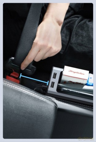 Baseus Armrest Console Uchwyt organizer samochodowy z portami 2x USB EOL