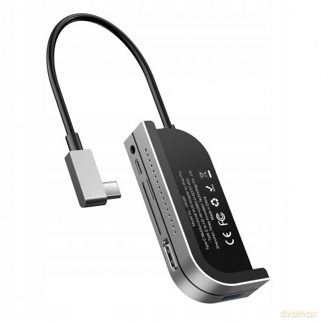 Baseus Bend Angle No.7 Adapter HUB Type-C USB3.0 HDMI 4K SD/TF AUX do iPad Pro 2018