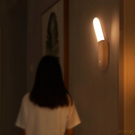 Baseus Bezprzewodowa lampka nocna z czujnikiem ruchu magnetyczna + latarka LED ciepłe światło