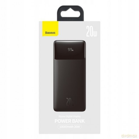 Baseus Bipow Digital Display Power Bank 10000mAh 20W do iPhone 12 Power Delivery Quick Charge 3.0
