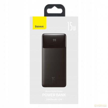 Baseus Bipow Digital Display Power Bank 20000mAh 15W Power Delivery USB USB-C