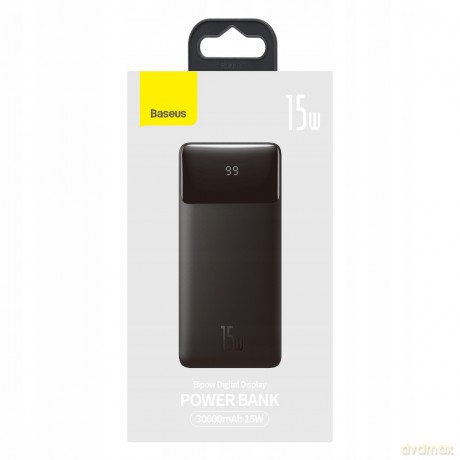 Baseus Bipow Digital Display Power Bank 30000mAh 15W Power Delivery USB USB-C