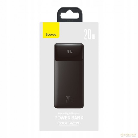 Baseus Bipow Digital Display Power Bank 30000mAh Power Delivery 20W Quick Charge